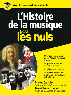 cover image of L'Histoire de la musique Pour les Nuls